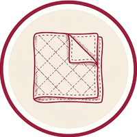 Icono de entretelas, guatas y rellenos