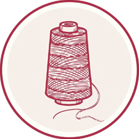 Hilos de coser y bordar de marcas líderes como Gütermann, Mettler y Valdani.