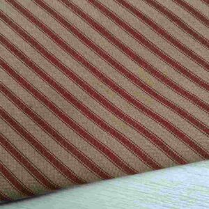 Tela Algodón Americano de Rayas Clásicas - Marrón y Beige (Ancho 1,10m)