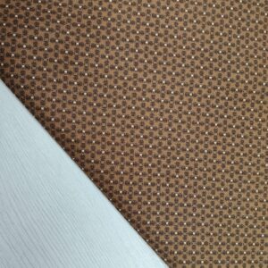 : Tela de Algodón Americano Marrón - Estampado Geométrico Mini (Ancho 1,10m)