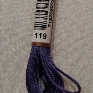 Hilo para Bordar Anchor Mouliné - Color 119 (Morado) 8 metros
