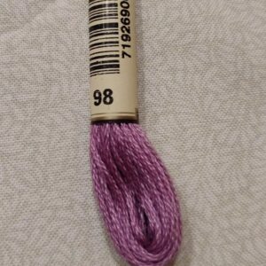 Hilo Anchor Mouliné 10O Algodón - Color 99 (Violeta Malva) - 8 Metros