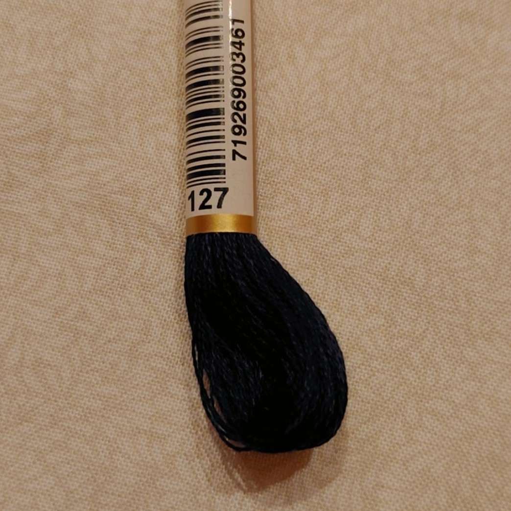 Hilo Anchor Mouliné - Color 127 (Azul Índigo Oscuro)