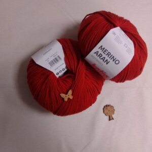 Lana Katia Merino Aran - Ovillo 100g de Mezcla Merino y Acrílico numero 21 color teja