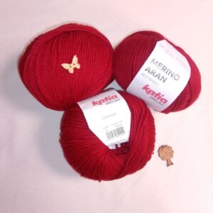 Lana Katia Merino Aran - El básico imprescindible de alta calidad numero 51 color granate