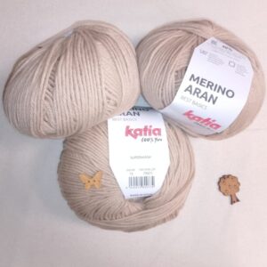 Lana Katia Merino Aran - 100g - Varios Colores color 10 beige