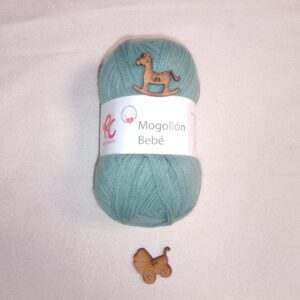 Lana Mogollón Bebé - Color 147 verde musgo (50g)