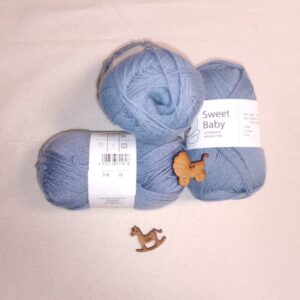 Lana Rosas Crafts Sweet Baby - Color 318 gris azulado