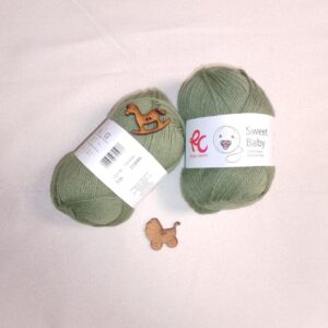 Lana Rosas Crafts Sweet Baby - Color 530 verde seco