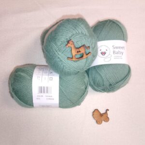 Lana Rosas Crafts Sweet Baby - Color 431 verde musgo
