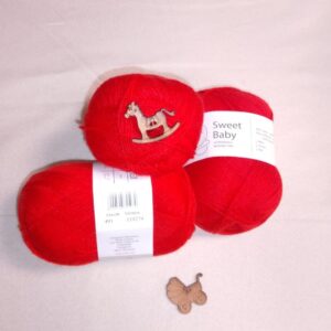 Lana Rosas Crafts Sweet Baby - Color 491 rojo