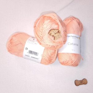 Algodón Catania de Schachenmayr (50g) - 100% Algodón Mercerizado color 00401 melocotón