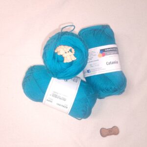 Algodón Catania de Schachenmayr (50g) - 100% Algodón Mercerizado color 0400 azul verdoso