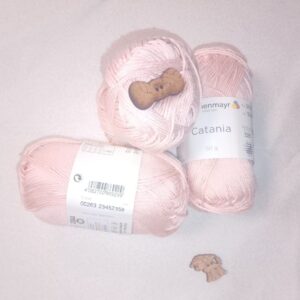 Algodón Catania de Schachenmayr (50g) - 100% Algodón Mercerizado color 00263 rosa pastel