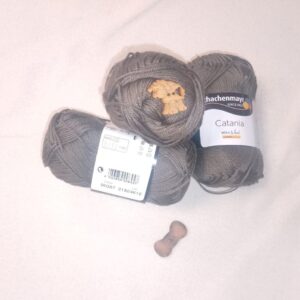 Algodón Catania de Schachenmayr (50g) - 100% Algodón Mercerizado color 00387 gris oscuro