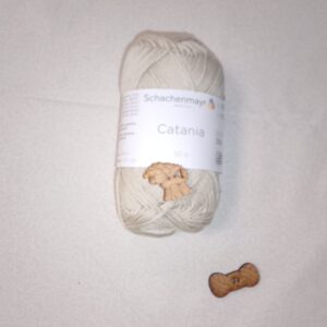 Algodón Catania de Schachenmayr (50g) - 100% Algodón Mercerizado color 00248 crema