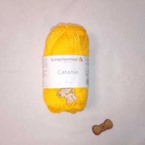 Algodón Catania de Schachenmayr (50g) - 100% Algodón Mercerizado color 00208 amarillo oscuro