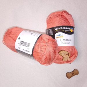 Algodón Catania de Schachenmayr (50g) - 100% Algodón Mercerizado color 0427 coral
