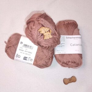 Algodón Catania de Schachenmayr (50g) - 100% Algodón Mercerizado color 00438 marrón
