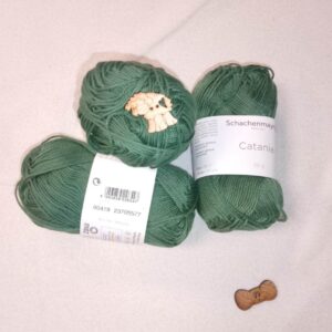 Algodón Catania de Schachenmayr (50g) - 100% Algodón Mercerizado color 00419 verde musgo