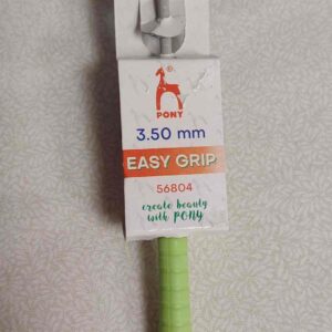 Aguja de Ganchillo Pony Easy Grip - 3,5 mm (Mango Ergonómico)