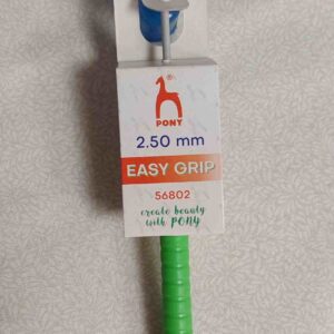 Aguja de Ganchillo Pony Easy Grip - 2.50 mm (Mango Ergonómico)