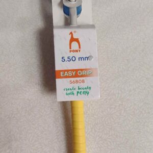 Aguja de Ganchillo Pony Easy Grip - 5,5 mm (Mango Ergonómico)