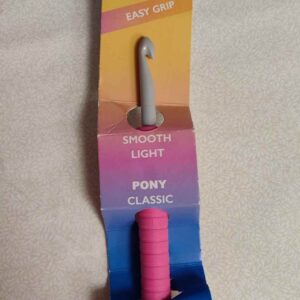 Aguja de Ganchillo Pony Easy Grip - 7 mm (Mango Ergonómico)