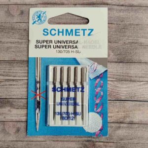 Agujas Schmetz Super Universal (130/705 H-SU) - Sistema Antiadherente - Tamaño 80/12