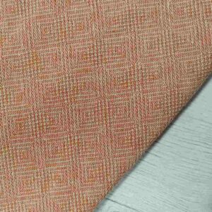Tela Japonesa de Algodón Texturizada - Color Coral Caldero Ancho 110cm