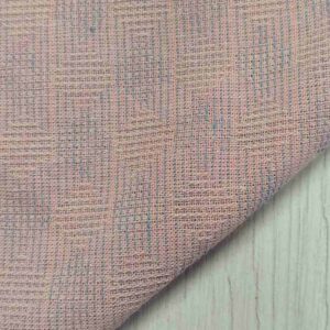 Tela Japonesa Jacquard - Rectángulos Entrelazados Rosa y Azul Ancho 110cm
