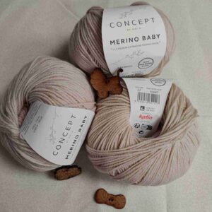 Lana Katia Merino Baby - Concept by Katia (50g) Color 27 beige