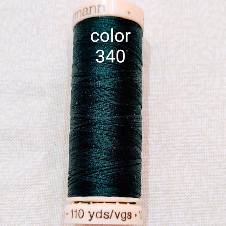 Carrete de hilo Gütermann Cosetodo 100m poliéster color 340 verde oscuro