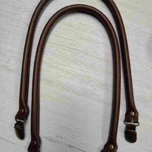 Juego de Asas de Polipiel con Clip (Pareja) - Color Marrón Chocolate