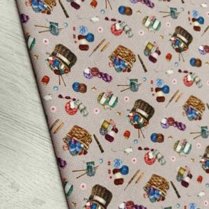 Tela de Algodón Estampado Costura y Labores - Ancho 1,40m