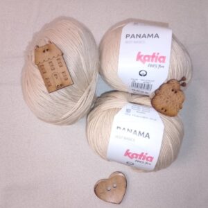 Hilo Katia Panamá - 100% Algodón Mate (50g) Color 28 camel