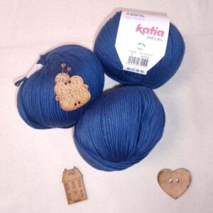 Hilo Katia Panamá - 100% Algodón Mate (50g) Color 5 azul marino
