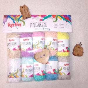 Katia Amigurumi - Pack 10 Ovillos Algodón 100% (Surtido ES02)