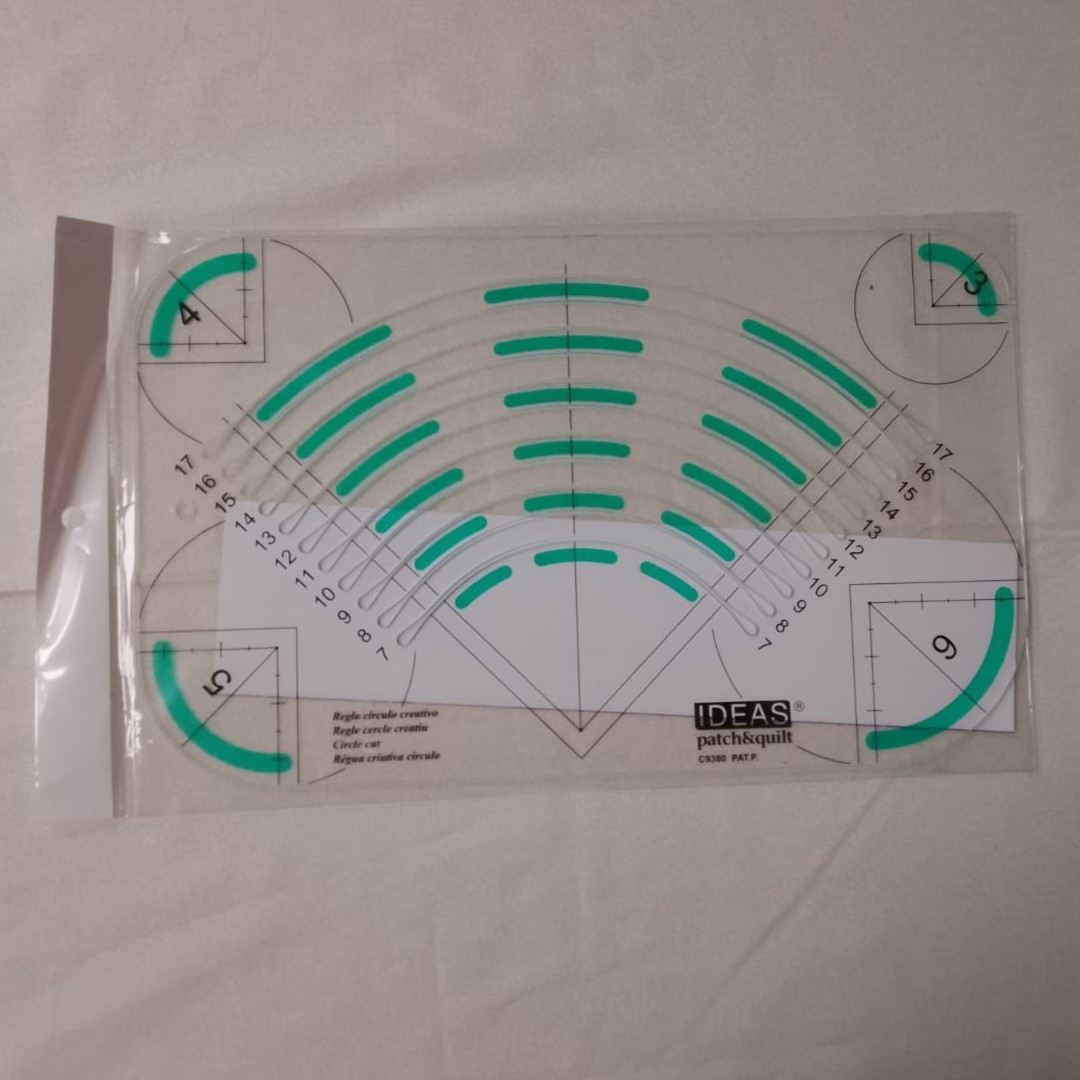 Regla para Círculos y Arcos IDEAS Patch&Quilt (7 a 17 cm)