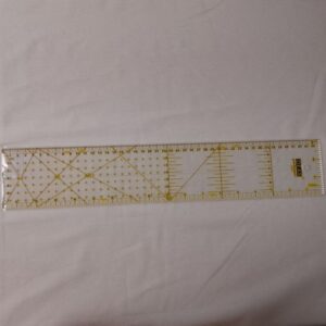Regla para Patchwork y Costura con Ángulos (Métrica y Pulgadas)