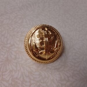 Botón Metálico Dorado Ancla Marinero (Varios Tamaños) 36