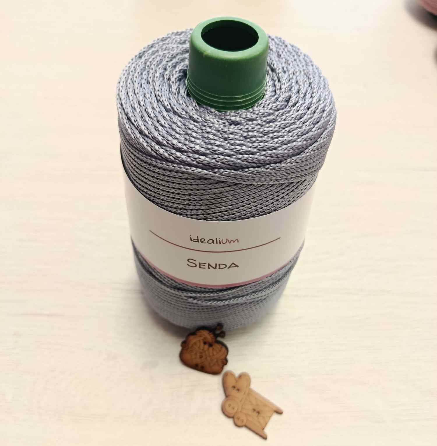 Cordón Trenzado Idealium Senda (Gris Claro) – Especial Bolsos y Macramé