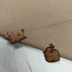 Tela Japonesa de Algodón Texturizado de 1,10m de Ancho – Color Beige Lino