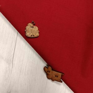 Tela Japonesa Lisa Tramada Color Rojo – Ancho 1,10m