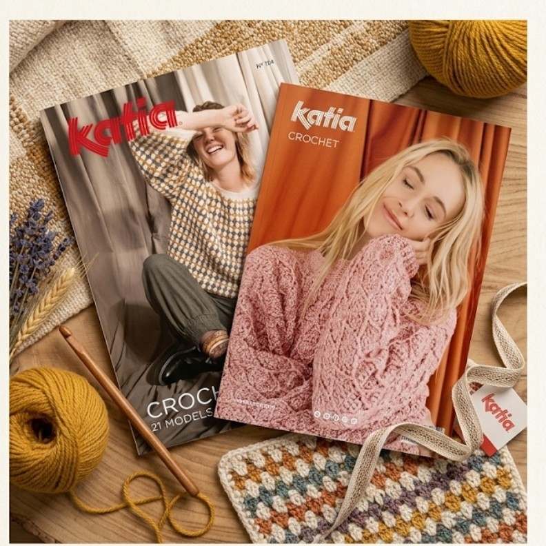 Revista Katia Crochet – 21 Modelos de Prendas a Ganchillo