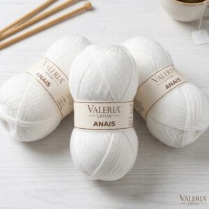 Lana Valeria Lanas Anais – Color Blanco (90 g)