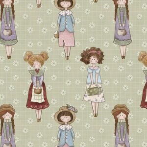 Tela de Algodón Estampada – Colección Muñecas Artesanales Country