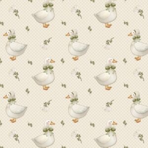 Tela de Algodón Estampada – Colección Señoras Patas con Sombrero