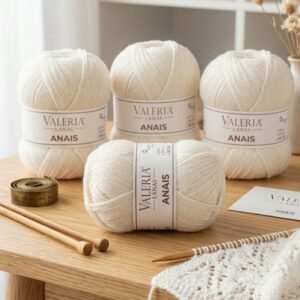 Lana Valeria Lanas Anais – Color Blanco ROTO (90 g)