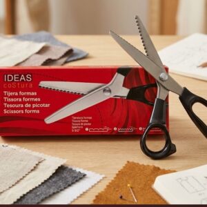Tijeras de Ondas para Costura y Patchwork – Hojas en Zigzag  (Longitud Profesional)